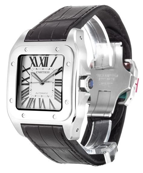 cartier santos 100 replica pret|cartier santos 100 caseback.